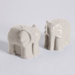 Elephant Salt and Pepper Shakers Grey