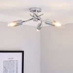 Corvus Semi Flush 3 Arm Fitting Chrome