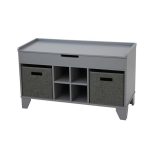 Huntingdon Hallway Storage Ottoman Grey