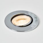 Light Chrome Basics Recess Integrated LED Tilt Light Silver