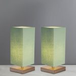 Charlotte Eucalyptus Touch Twin Pack Table Lamps Green