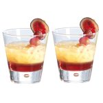 Set of 2 Bubble Mixer Glasses Clear