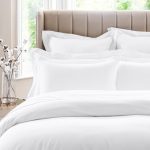 Dorma 300 Thread Count 100% Cotton Sateen Plain White Cuffed Pillowcase White