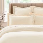 Dorma 300 Thread Count 100% Cotton Sateen Plain Cream Oxford Pillowcase Cream