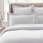 Dorma 300 Thread Count 100% Cotton Sateen Plain Silver Kingsize Oxford Pillowcase Silver