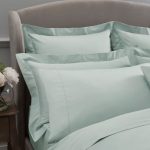 Dorma 300 Thread Count 100% Cotton Sateen Plain Seafoam Cuffed Pillowcase Seafoam