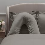 Dorma 300 Thread Count 100% Cotton Sateen Plain Mink V-Shaped Pillowcase Mink