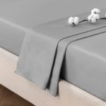 Dorma 300 Thread Count 100% Cotton Sateen Plain Slate Flat Sheet Slate