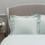 Dorma 300 Thread Count 100% Cotton Sateen Plain Seafoam Continental Square Pillowcase Seafoam