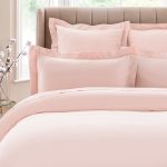 Dorma 300 Thread Count 100% Cotton Sateen Plain Blush Oxford Pillowcase Blush