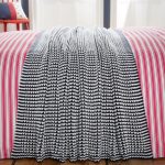 Joules Sail Stripe Navy Throw Navy