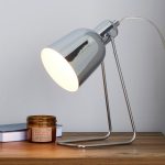 Sivas Chrome Leaning Wire Mini Task Lamp Chrome