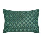 V&A Campion Green Housewife Pillowcase Pair Black