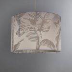 5A Fifth Avenue Yara Banana Leaf Drum Shade Grey