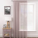 Glisten Blush Hidden Tab Voile Panel Blush