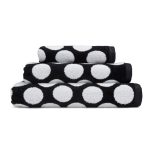 Emma Willis Koni Polka Dot Towel Black and White