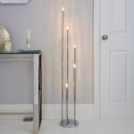 Casine 5 Light Floor Lamp Silver, Chrome