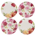 Set of 4 Kew Southbourne Rose Side Plates Pink