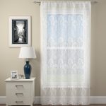 Lucetta Lace White Slot Top Voile Panel White