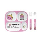 Little Miss Princess Melamine Dinner Set Pink