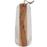 Naturals Long Marble Acacia Serve Board Natural