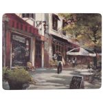Cafe Set Of 6 Premium Placemats and Coasters Set Multi coloured