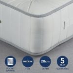 Fogarty Wool Value 1000 Pocket Sprung Mattress White