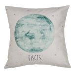 Zodiac Pisces Cushion Purple