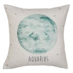 Zodiac Aquarius Cushion Pink