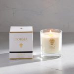 Dorma Black Pomegranate Wax Fill Candle White
