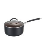 18cm Grey & Copper Induction Saucepan with Lid Copper