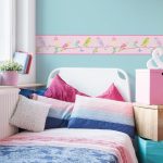 Hoopla Pretty Birds Border Pink