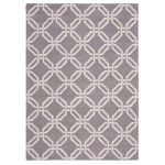 Nourison Linear 8 Silver Rug Grey