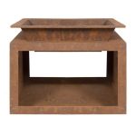 Ruga Fire Pit and Stand Brown