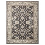 Nourison Persian Crown 2 Charcoal and Ivory Rug Black
