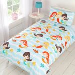 Rapport Home Mermaid Friends Duvet Cover and Pillowcase Set Light Blue