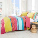 Rapport Home Havana Multicoloured Duvet Cover and Pillowcase Set Pink/Yellow/Blue/Orange