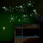Glow in the Dark Fairy Twinkle Stars Wall Stickers Green