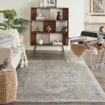 Nourison Malta 1 Ivory and Blue Rug Natural