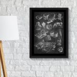 Cakes and Cheese Framed Wall Art Black