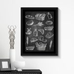 Bread Framed Wall Art Black