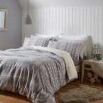 Catherine Lansfield Alpine Fleece Grey Duvet Cover and Pillowcase Set Grey