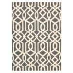 Nourison Linear 5 Grey and Ivory Rug Grey
