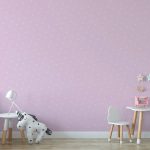Carousel Ditsy Single Stars Pink Wallpaper Pink