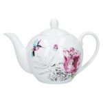 Heavenly Hummingbird Teapot White