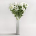 Pack of 12 White Dahlia Spray White