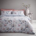 Fogarty Martha Grey Reversible Duvet Cover and Pillowcase Set Grey