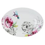 Heavenly Hummingbird Platter Multi coloured