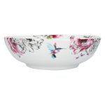 Heavenly Hummingbird Serving Bowl White