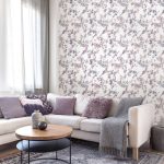 Honesty Mauve Floral Wallpaper Mauve